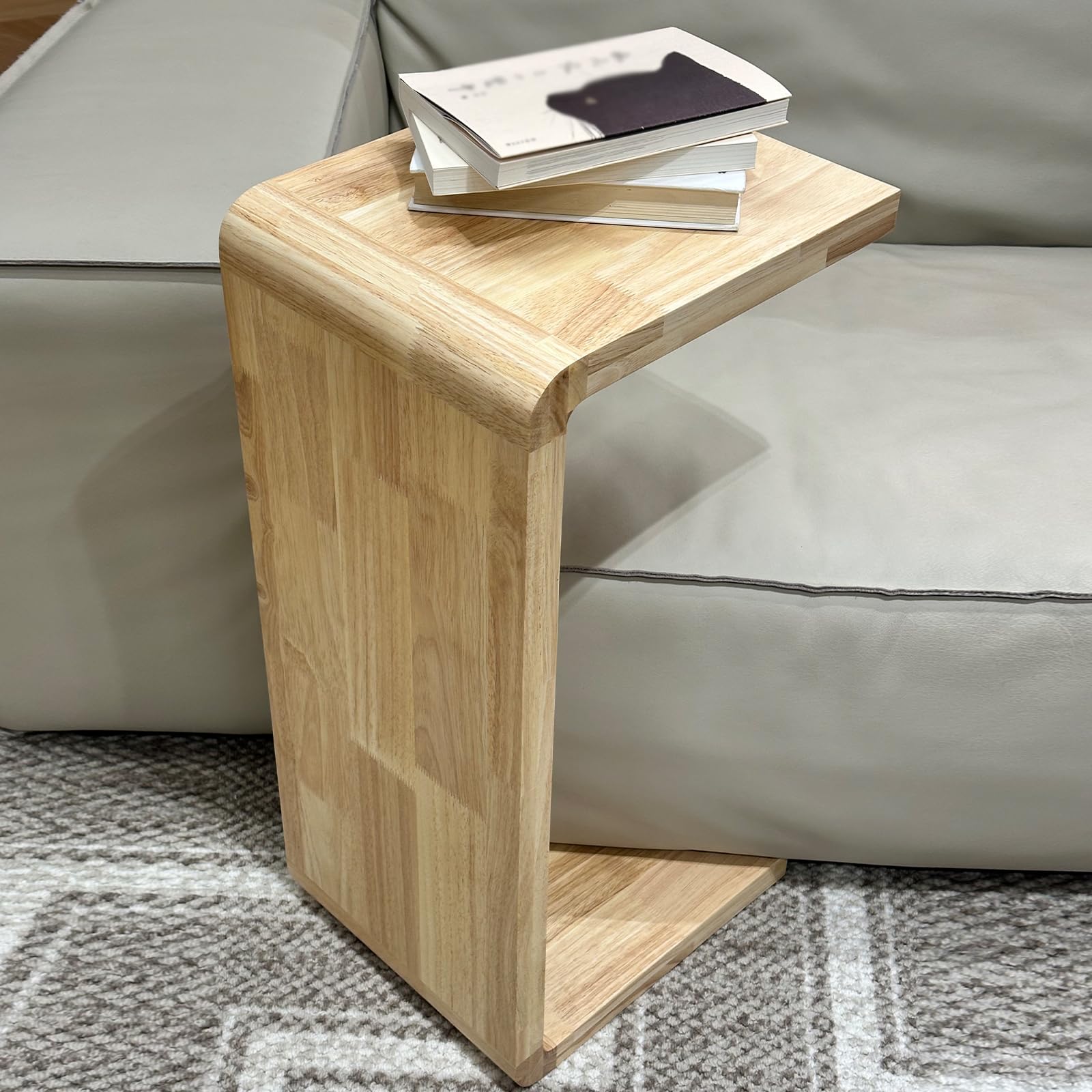 Amazon.com: TTYXSUEPT C-Shaped Side Table, Solid Wood End Table